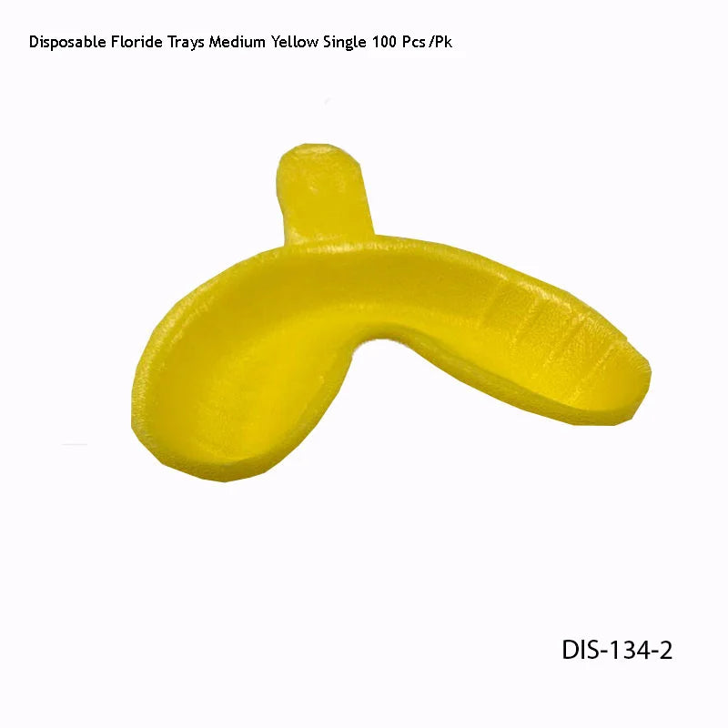 Floride Trays Single – MEDIUM Yellow (100 pc/pk) - Fortec