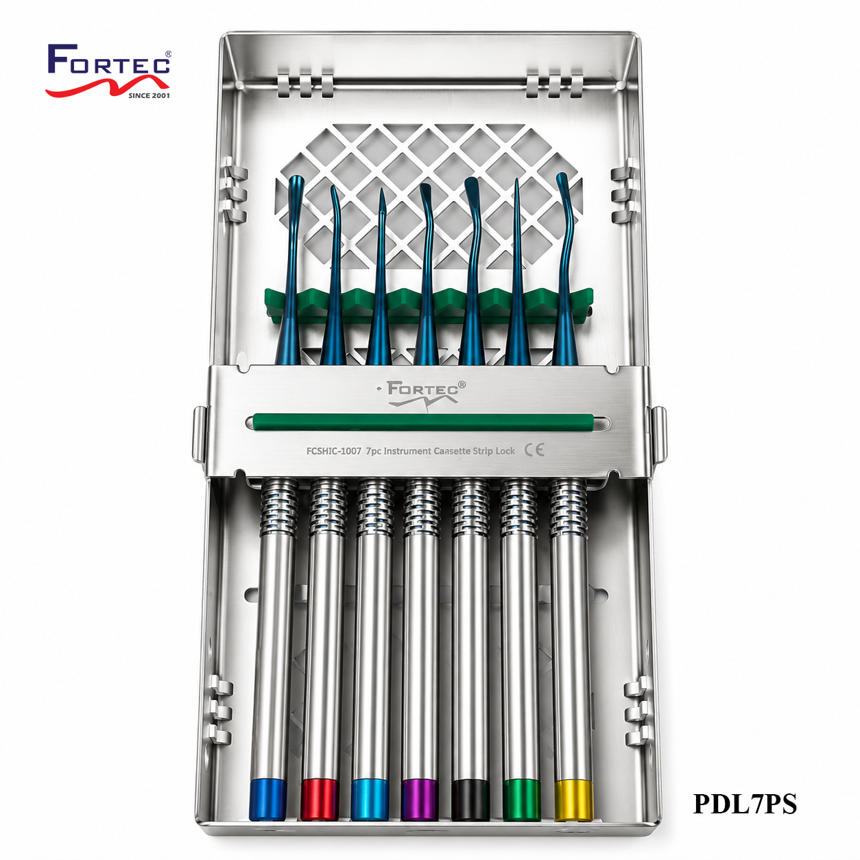SET OF 7 PDL ELEVATORS (BLUE TIPS) - Fortec