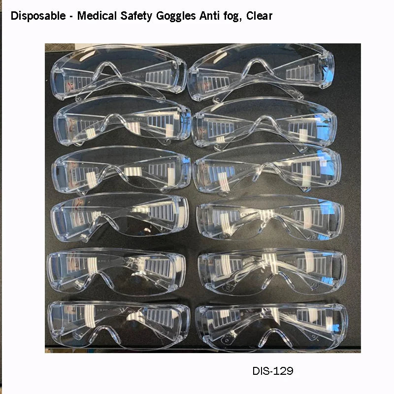 Medical Safety Goggles Anti fog, Clear - Fortec