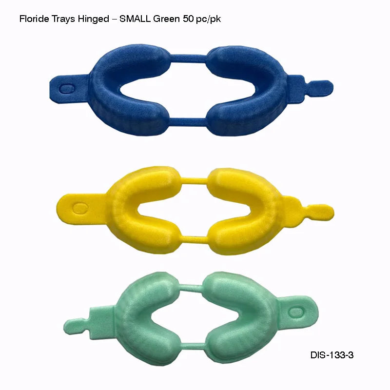 Floride Trays Hinged – SMALL Green (50 pc/pk) - Fortec