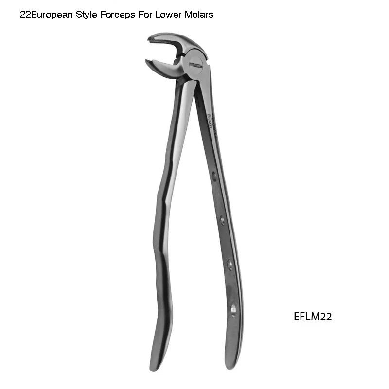 22 European Style Forceps For Lower Molars