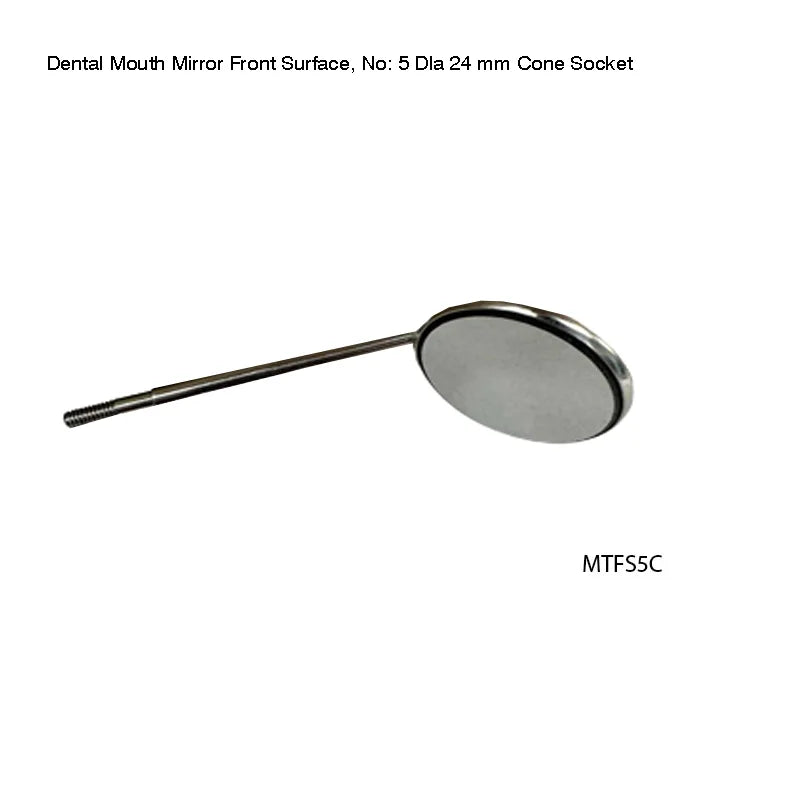 Dental Mouth Mirror No.5, 24mm Cone Socket - Fortec