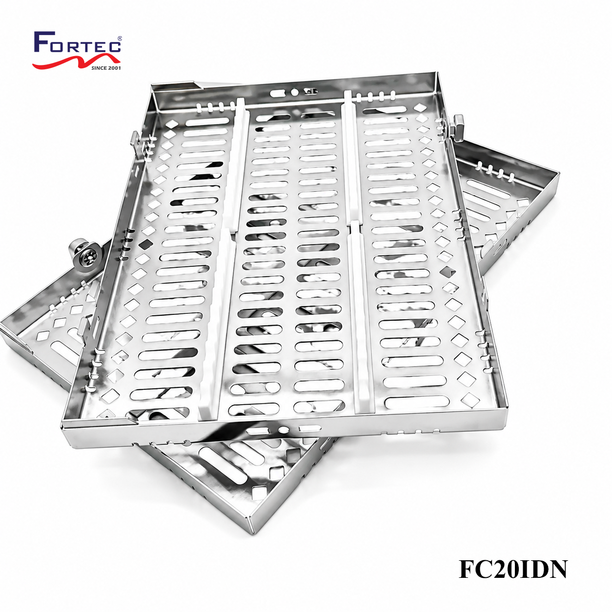 Classic series – 20 pc Detachable Instrument Cassette Tray - Fortec