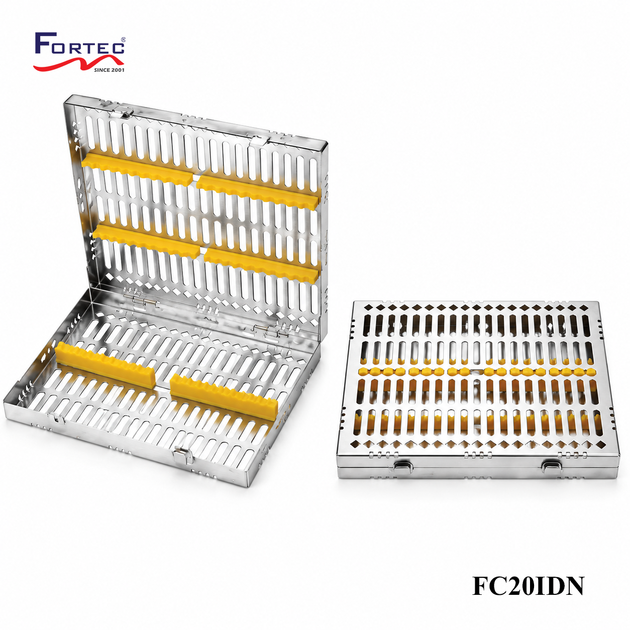 Classic series – 20 pc Detachable Instrument Cassette Tray - Fortec
