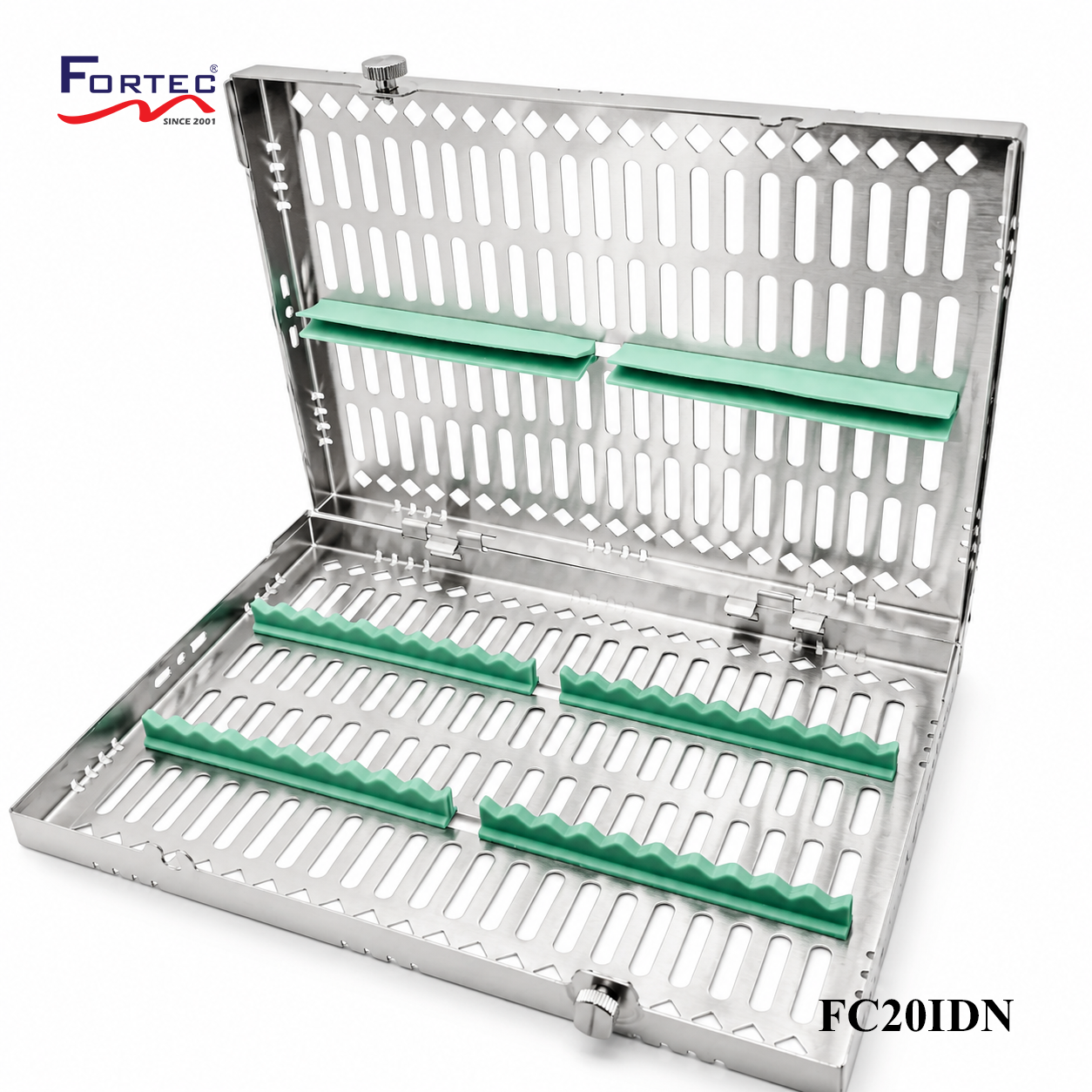 Classic series – 20 pc Detachable Instrument Cassette Tray - Fortec