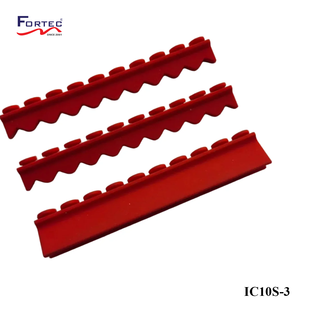 10 pc Instrument Cassette Silicone 3 pkg (1 Compression & 2 Instrument Rails) - Fortec