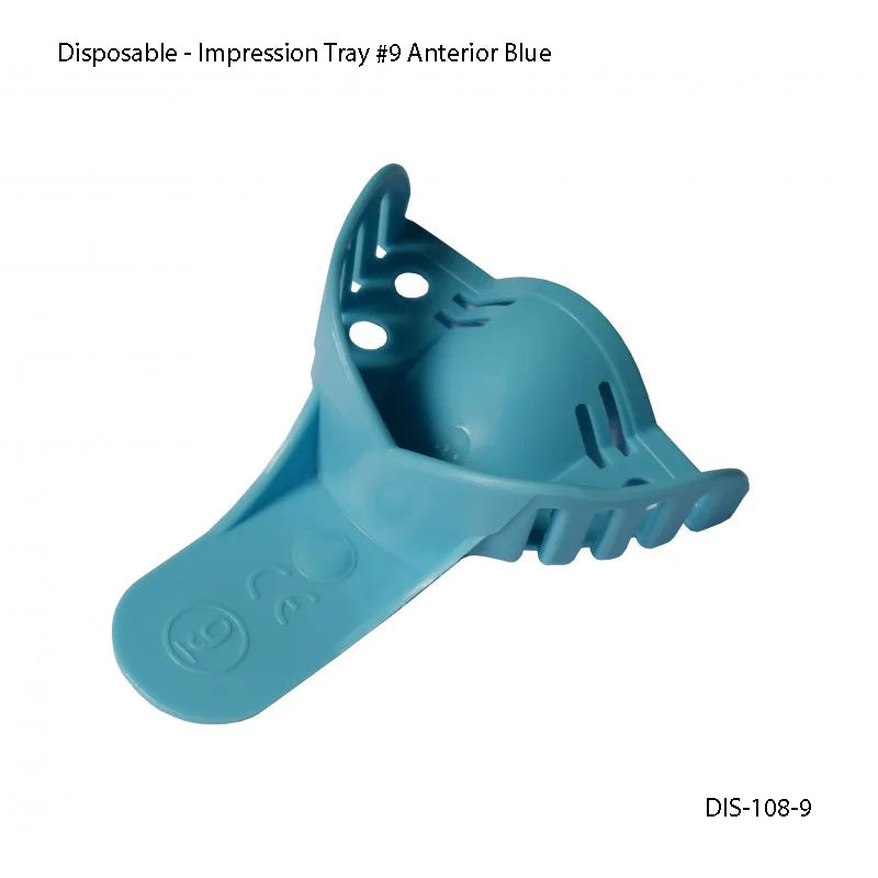 Impression Tray #9 Anterior Blue Sac of 12 pcs - Fortec