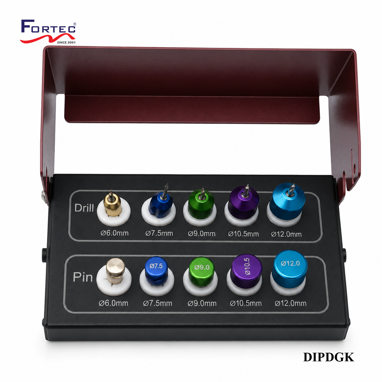 DENTAL IMPLANT POSITIONING DRILL GUIDE KIT (For Training Purposes Only) - Fortec
