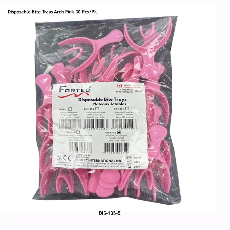 Bite Trays – Full Arch (Assorted Colors) (30 pc/pk) - Fortec