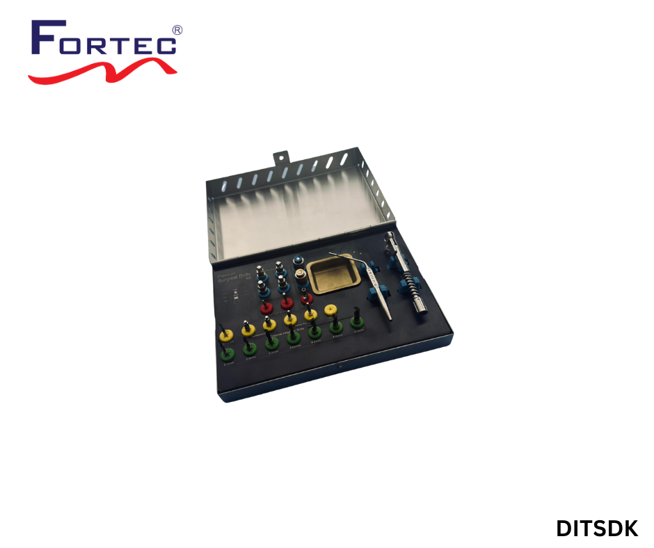 29-Piece Osseodensification Bur Kit – Complete Implant Site Preparation System - Fortec