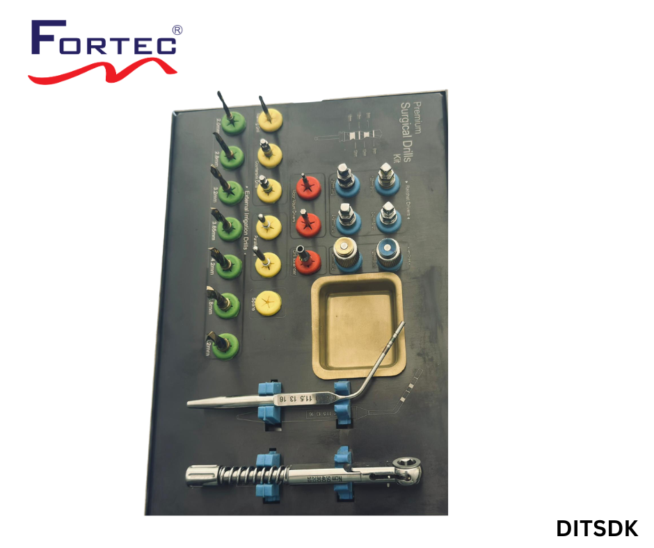 29-Piece Osseodensification Bur Kit – Complete Implant Site Preparation System - Fortec