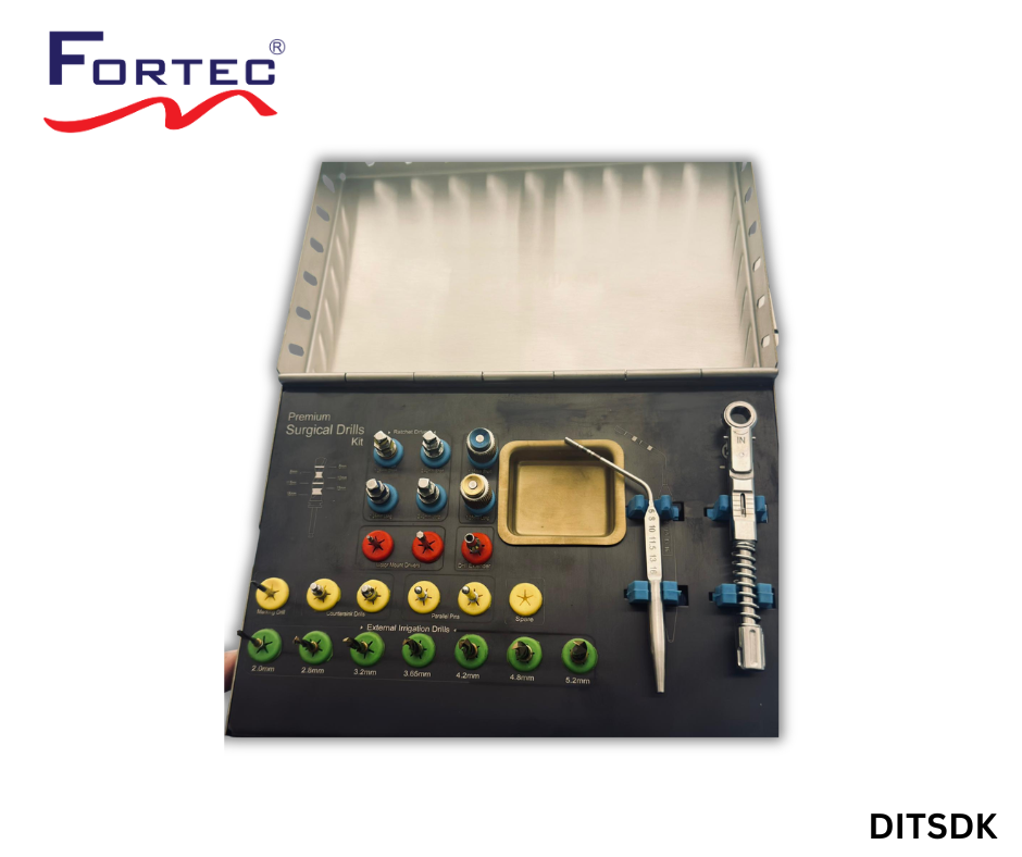 29-Piece Osseodensification Bur Kit – Complete Implant Site Preparation System - Fortec