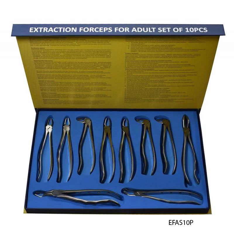 Extraction Forceps For Adult Set of 10pcs