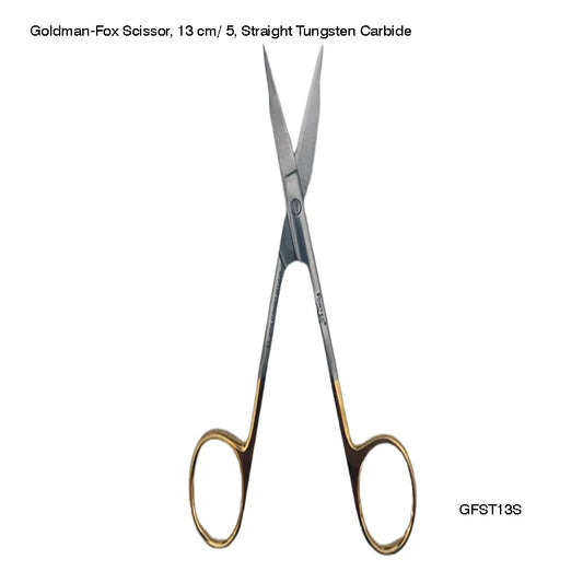 Goldman-Fox Scissor, 13 cm/ 5″ - Tungsten Straight