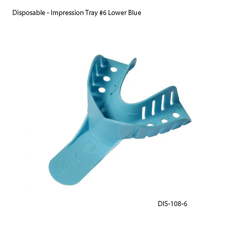 Impression Tray #6 Lower Blue Sac of 12 pcs - Fortec