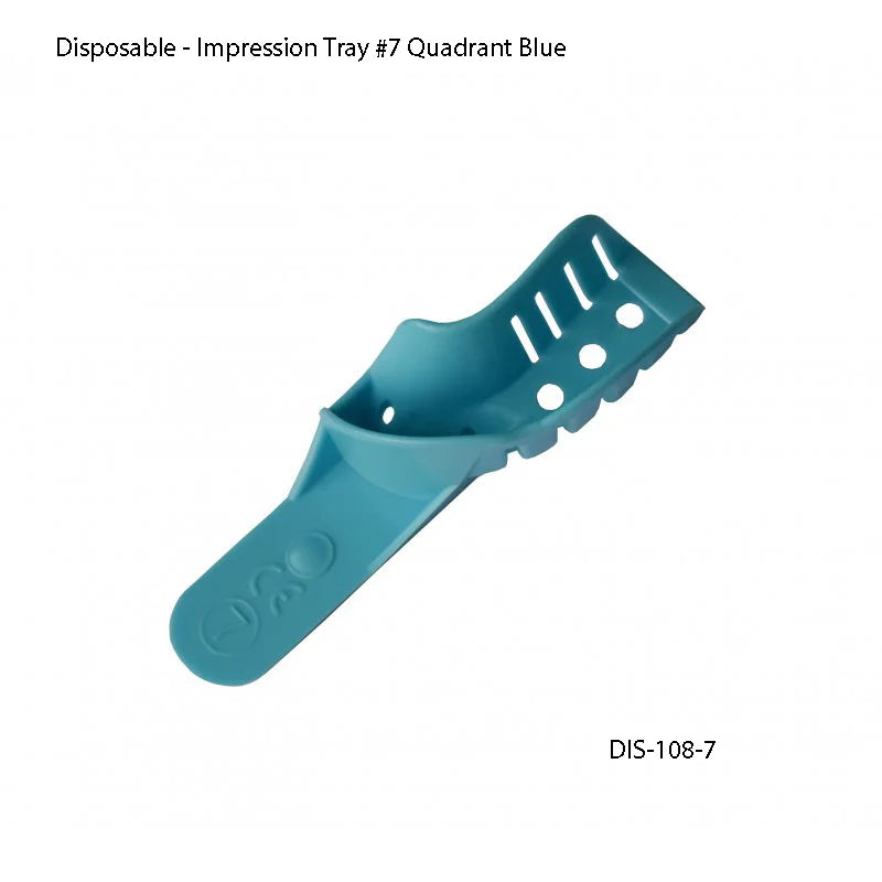 Impression Tray #7 Quadrant Blue Sac of 12 pcs - Fortec