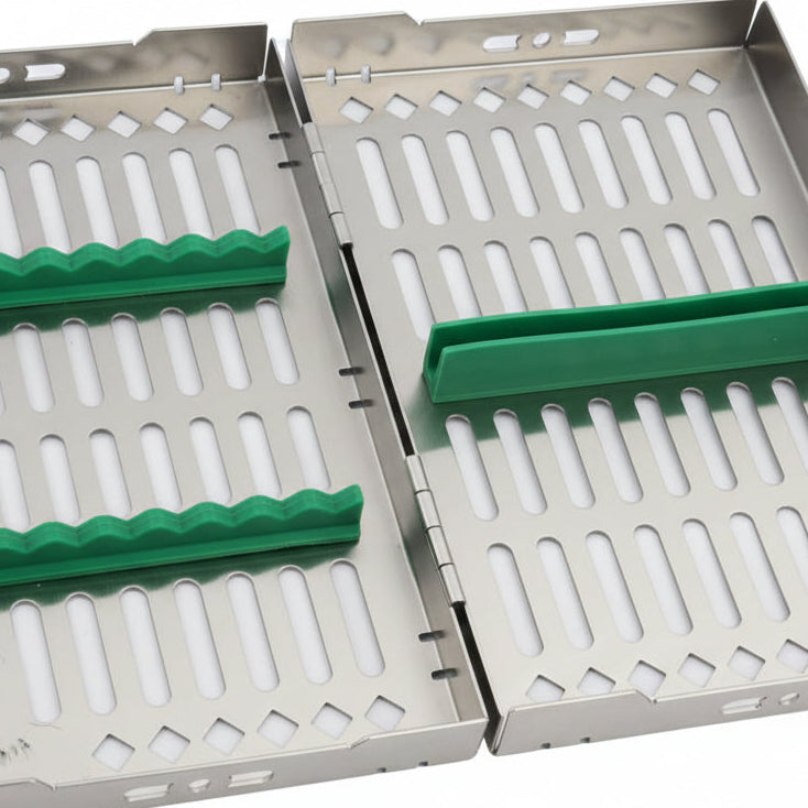 Classic series – 10 pc Hinged Instrument Cassette Tray - Fortec