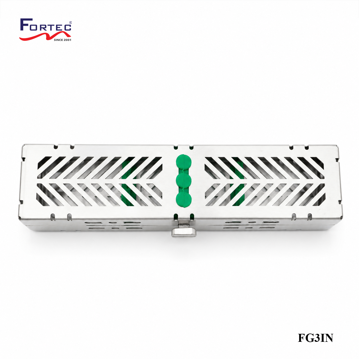 Spider Web series – 3 pc Hinged Instrument Cassette Tray - Fortec