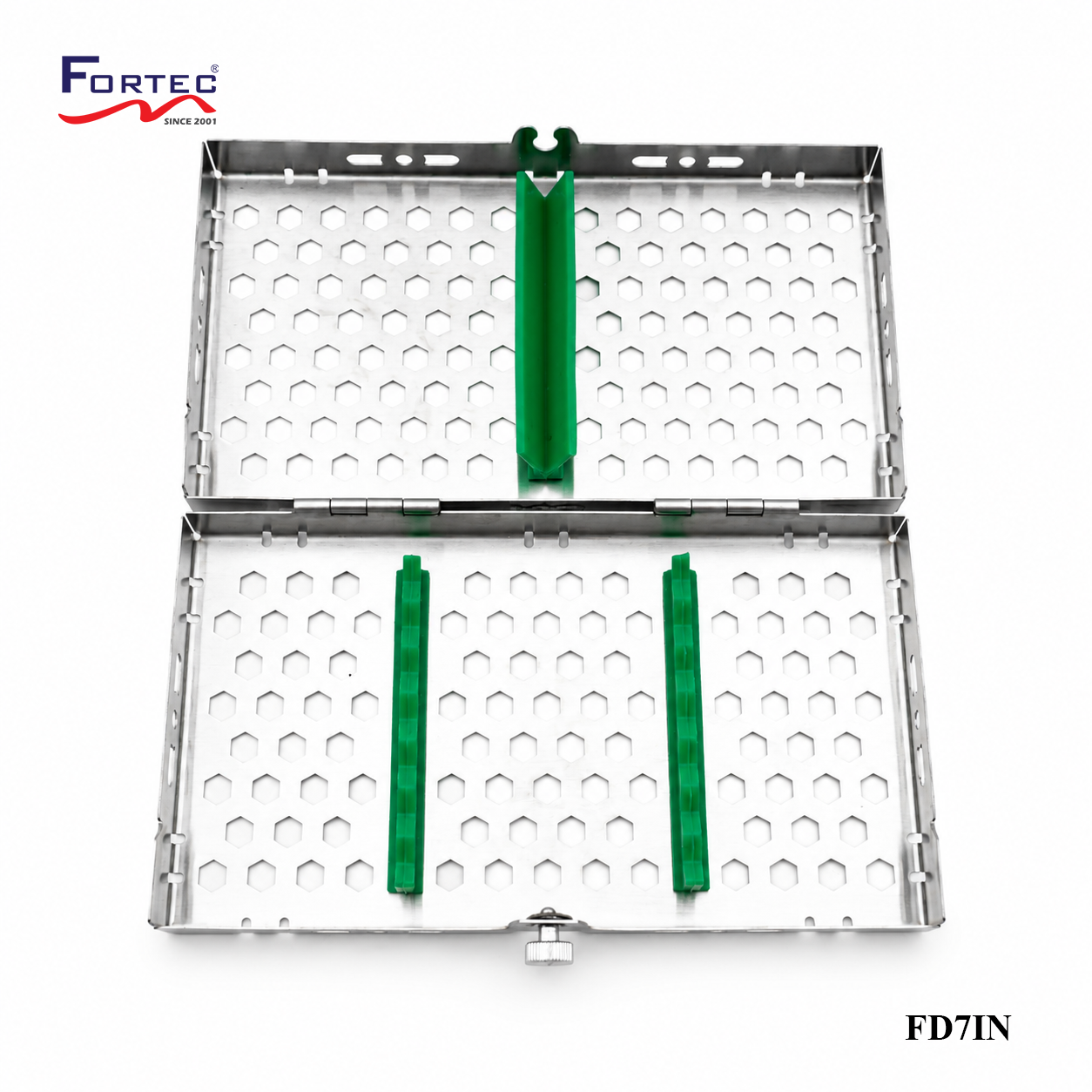 Hexagon series – 7 pc Hinged Instrument Cassettes - Fortec