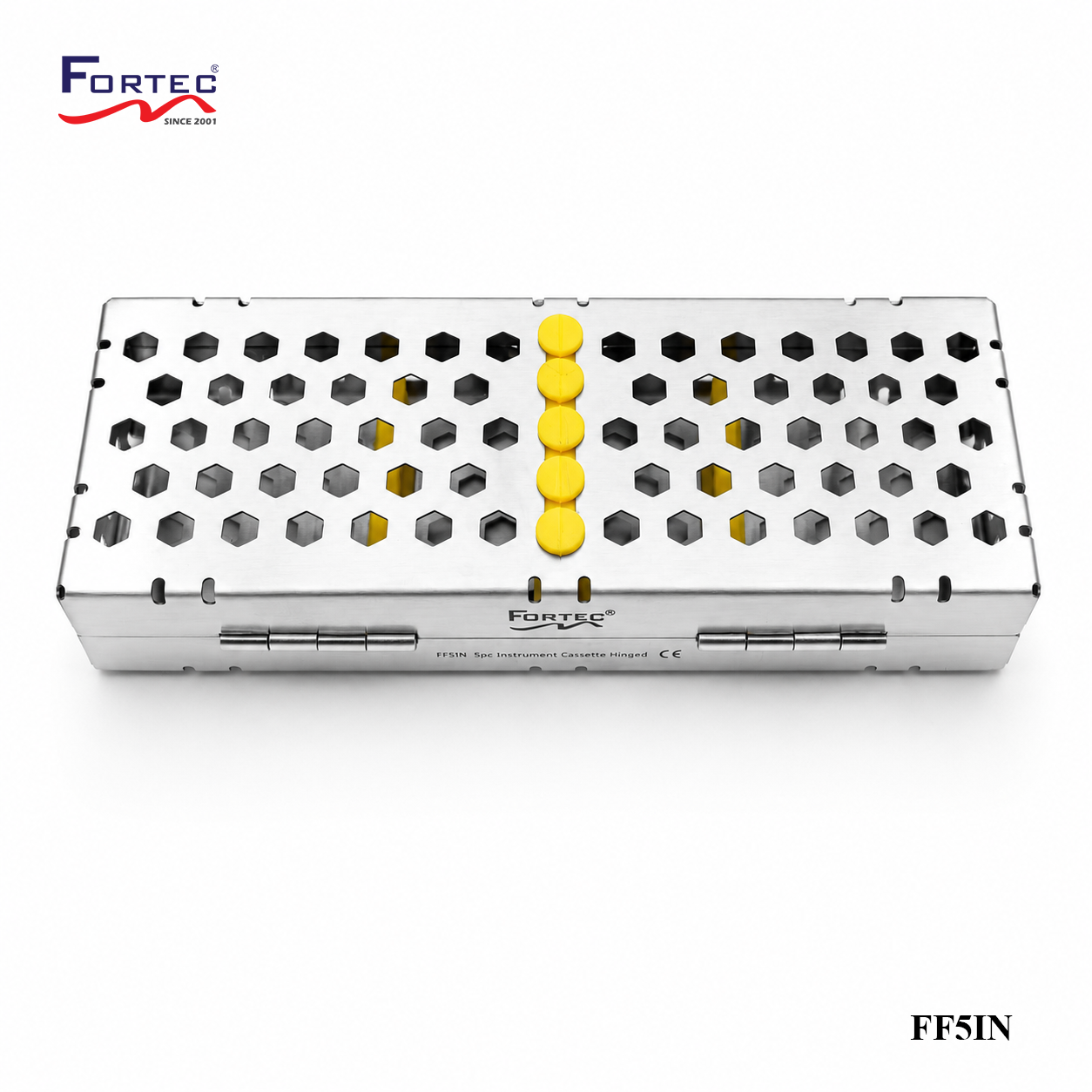 Capsule series – 5 pc Hinged Instruments Tray - Fortec