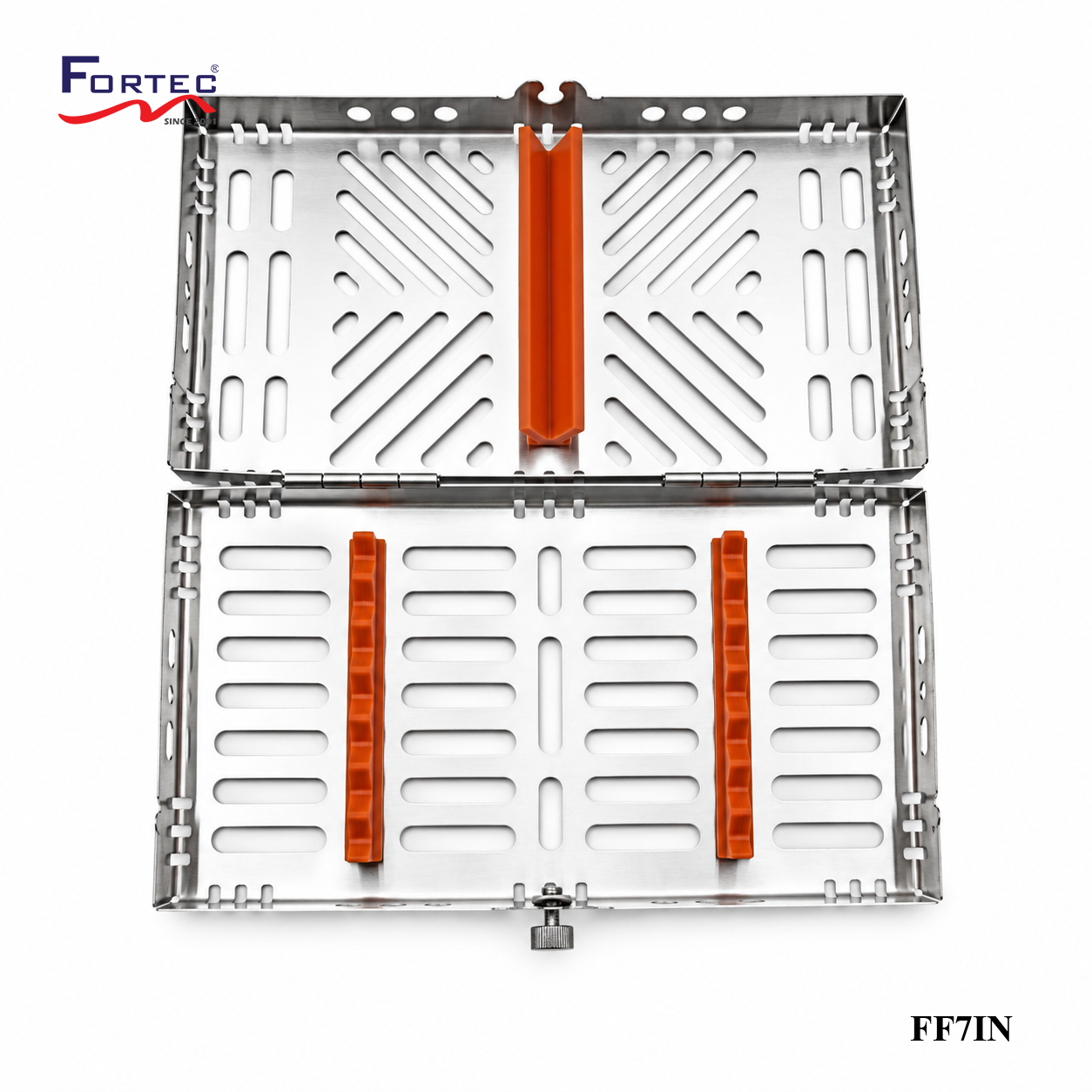 Capsule series – 7 pc Hinged Instruments Tray - Fortec