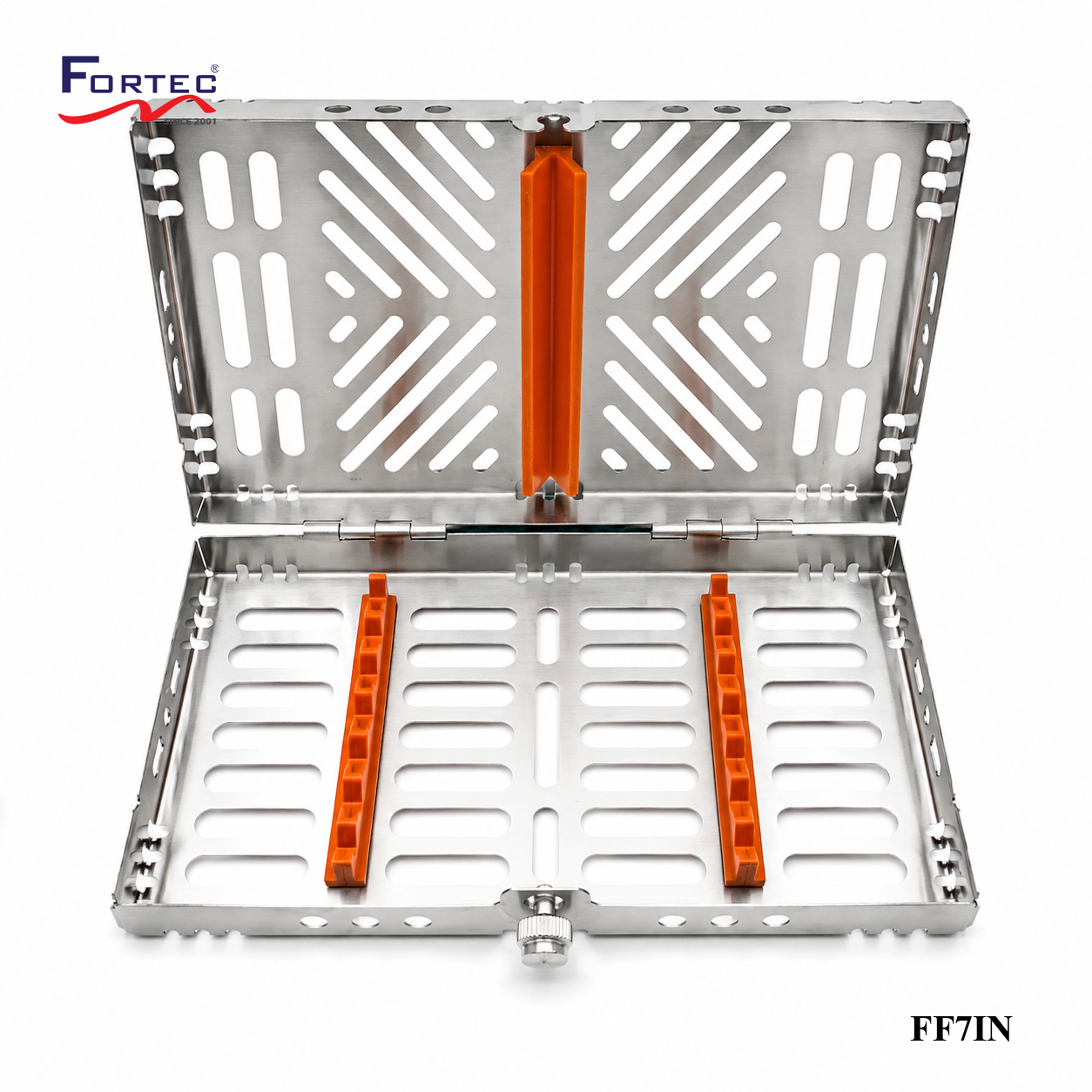 Capsule series – 7 pc Hinged Instruments Tray - Fortec