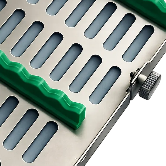 Classic series – 10 pc Hinged Instrument Cassette Tray - Fortec 