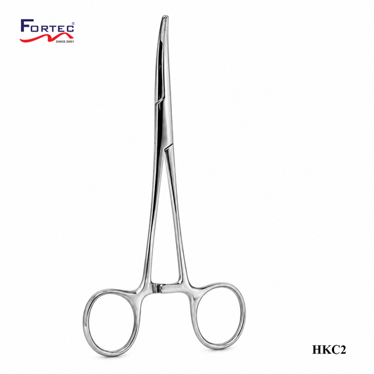 2 Kelly Curved Hemostat (14cm) - Fortec 