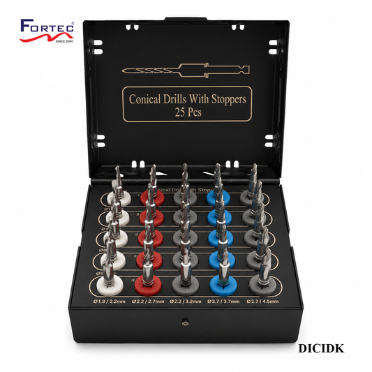 CONICAL IMPLANT DRILL KIT (For Training Purposes Only) - Fortec 