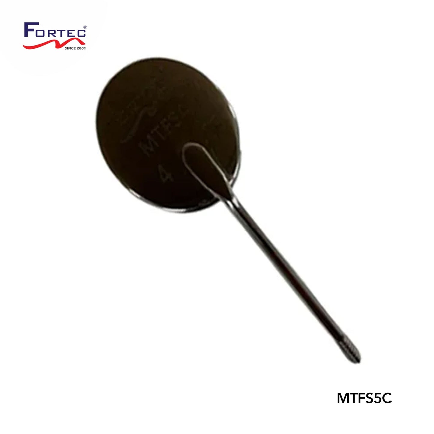 Dental Mouth Mirror No.4, 22mm Simple Stem - Fortec 