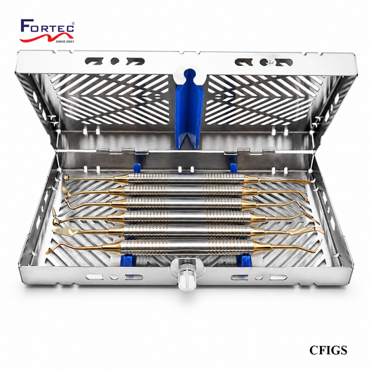 GOLDEN TIPSCOMPOSITE FILLING INSTRUMENT SET WITH CASSETTE - Fortec 