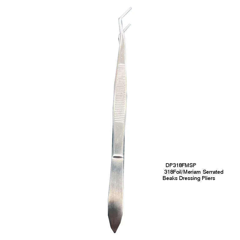 318 Foil/Meriam Serrated Beaks Dressing Pliers - Fortec 
