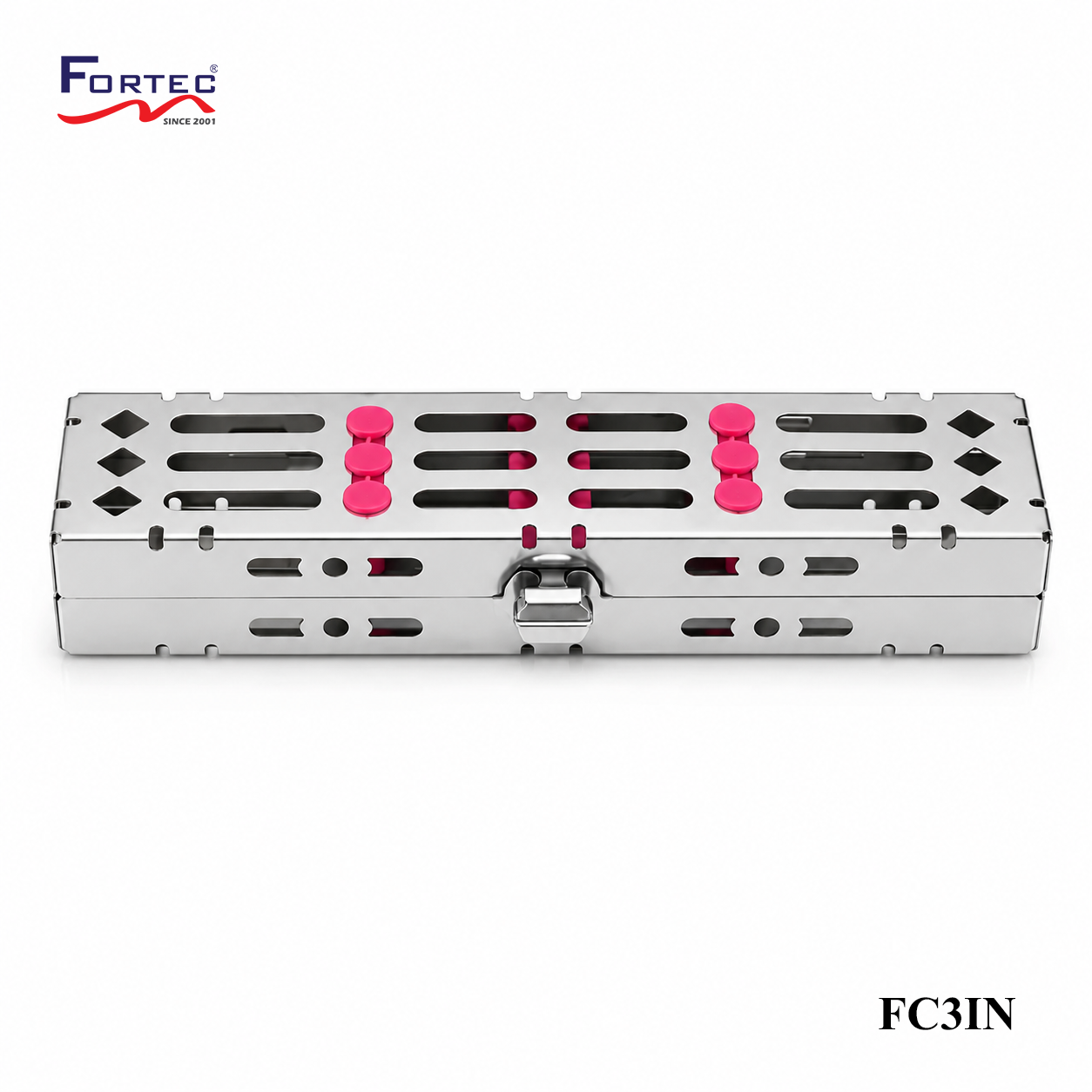 Classic series – 3pc Hinged Instrument Cassette Tray - Fortec 