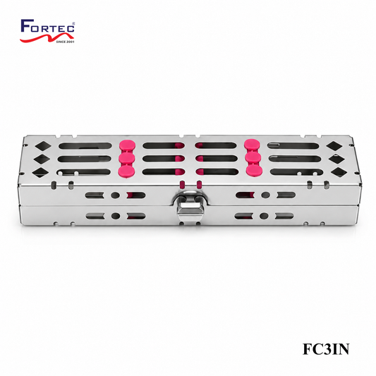 Classic series – 3pc Hinged Instrument Cassette Tray - Fortec 