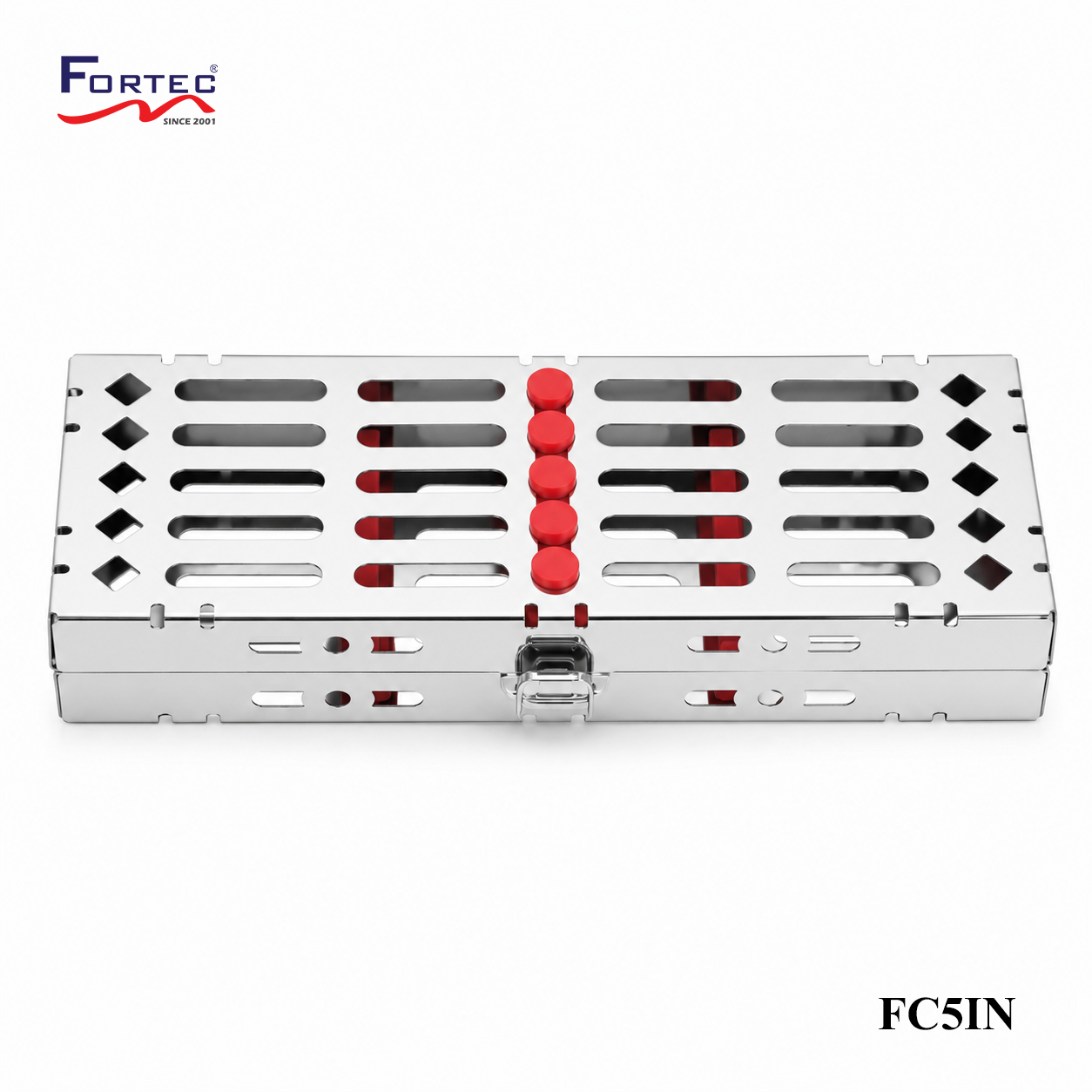 Classic series – 5 pc Hinged Instruments Tray - Fortec 