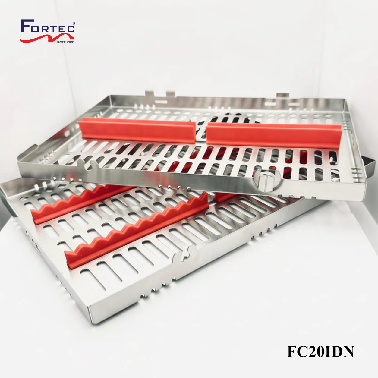 Classic series – 20 pc Detachable Instrument Cassette Tray - Fortec 