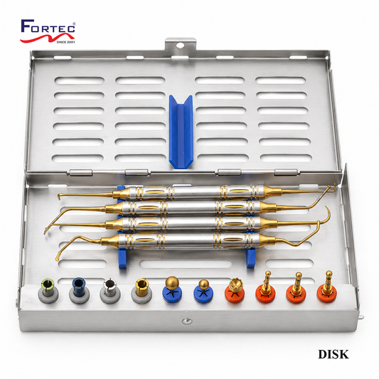 8PC: DENTAL SINUS LIFT DIAMOND BURS MUSHROOM STOPPERS TOOLS KIT (For Training Purposes Only) - Fortec 