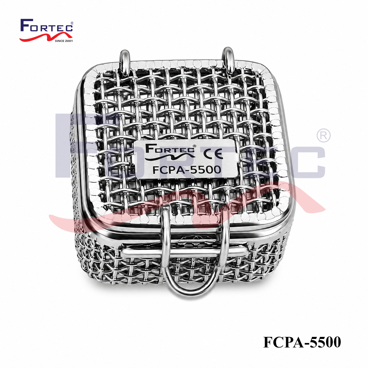Micro Mesh Tray with Lid 40mm x 40mm x 20mm - Fortec 