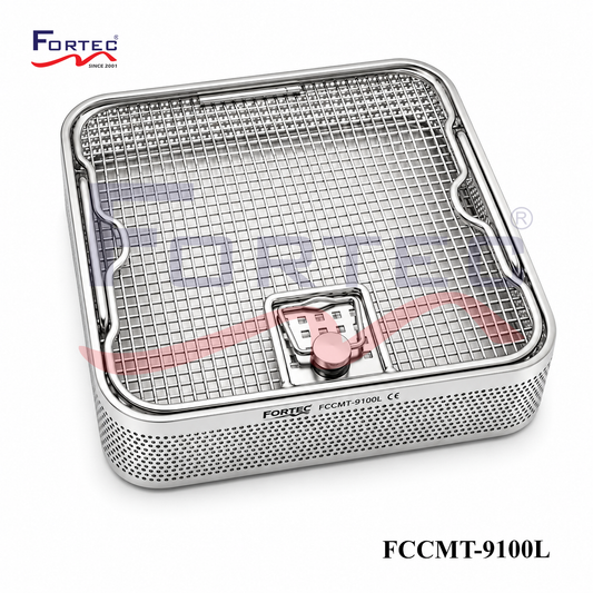 Mesh Perforated Tray with LID 250mm x 240mm x 50mm - Fortec 