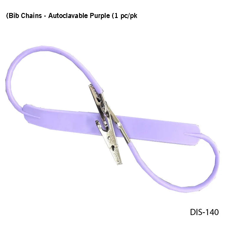 Bib Chains – Autoclavable Purple (1 pc/pk) - Fortec