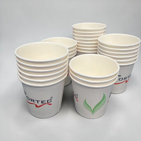 1000pcs/BOX CUPS- 4 OZ Paper cups - Fortec 