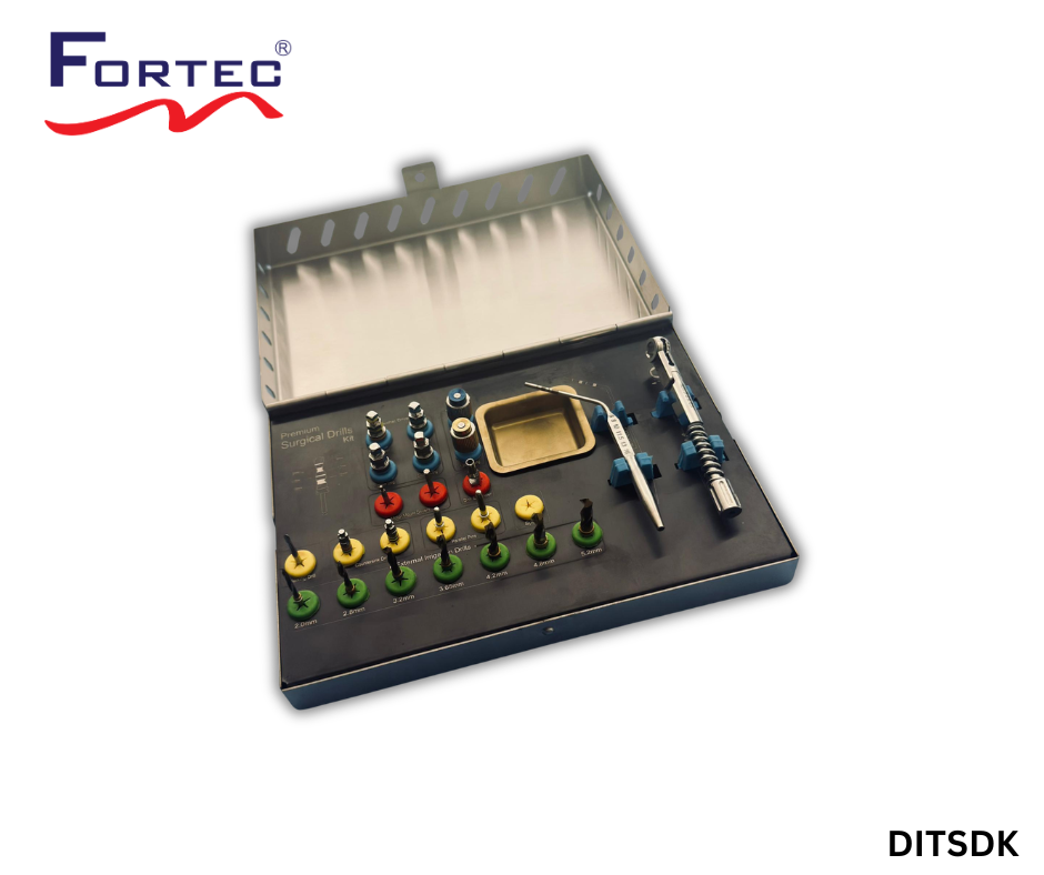 29-Piece Osseodensification Bur Kit – Complete Implant Site Preparation System - Fortec