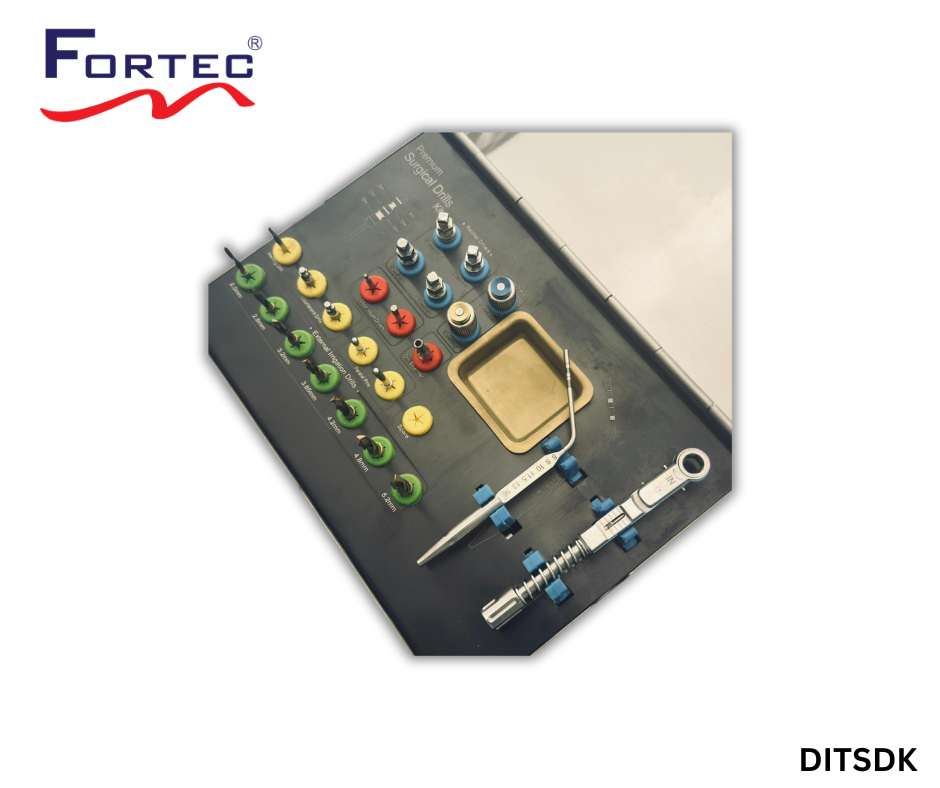 29-Piece Osseodensification Bur Kit – Complete Implant Site Preparation System - Fortec