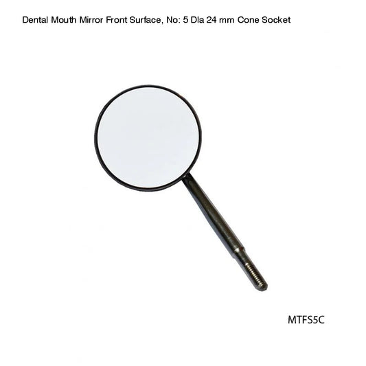 Dental Mouth Mirror No.5, 24mm Cone Socket - Fortec 