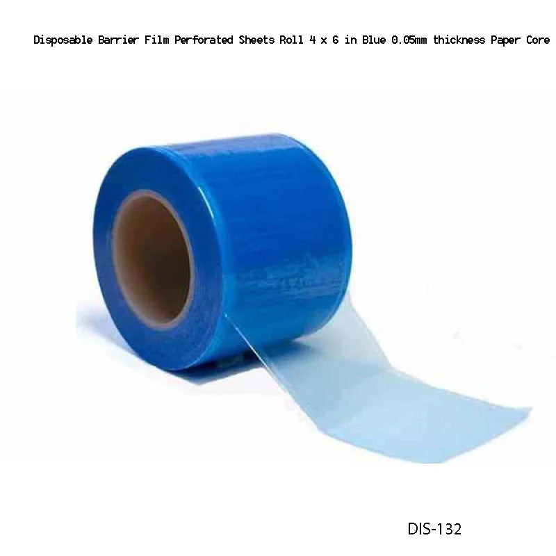 Disposable Barrier Film Perforated Sheets / Roll 4 in x 6 in Blue 0.05mm thickness Pape - Fortec 