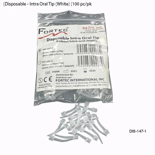 Disposable Intra Oral Tip White 100 Pcs/Pk - Fortec 
