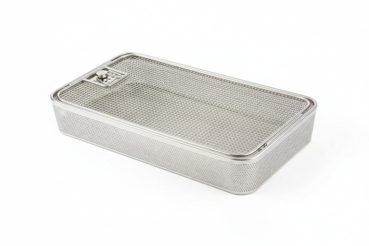 Mesh Perforated Tray with LID 480mm x 250mm x 50mm