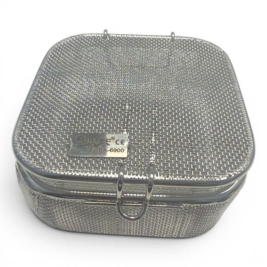 Ultra Micro Mesh Tray with Lid 90 X 90 X 40 mm - Fortec 