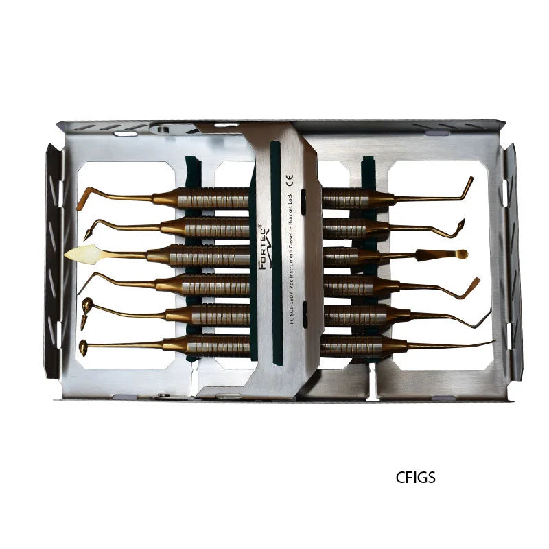 GOLDEN TIPSCOMPOSITE FILLING INSTRUMENT SET WITH CASSETTE - Fortec 
