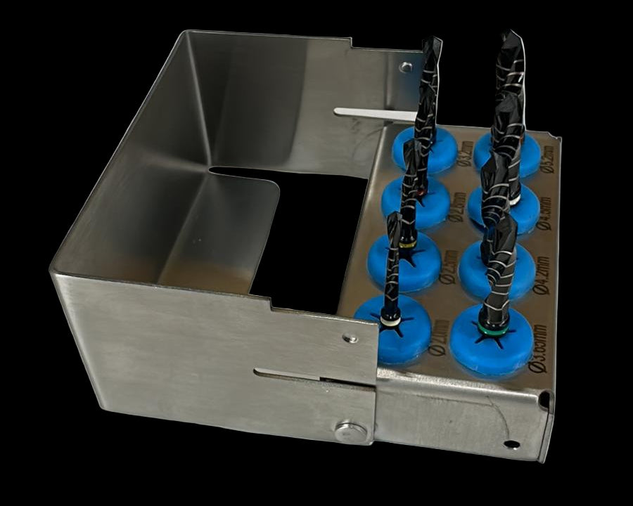 8PC DENTAL DRILL KIT (BLACK COATED) (For Training Purposes Only)